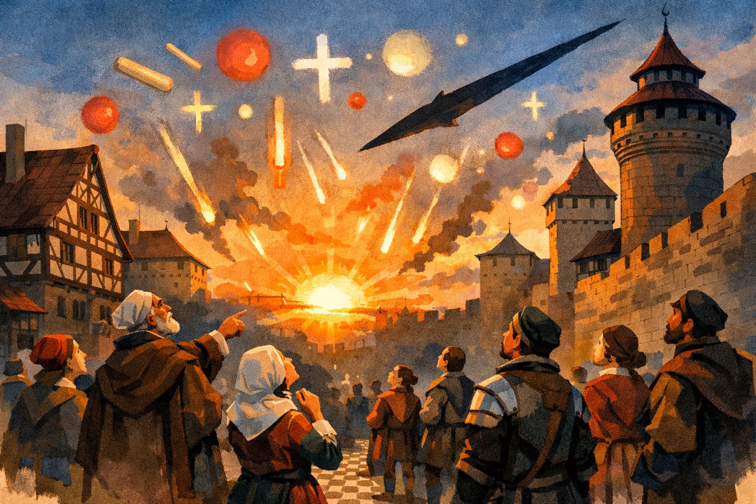 Overview image for Was Nuremberg's Sky Battle Really a UFO?