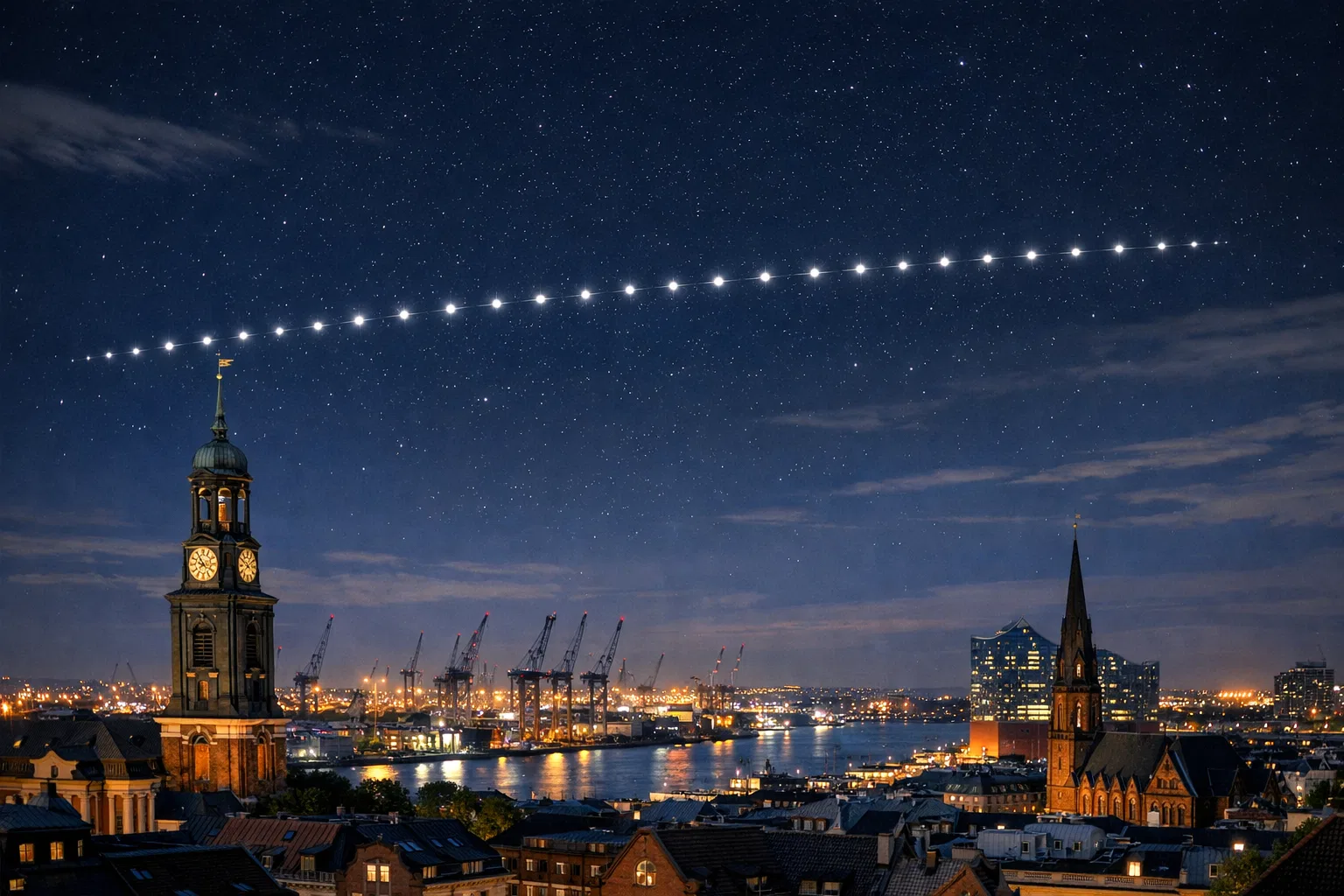 Overview image for Why Starlink Trains Look Like UFO Fleets