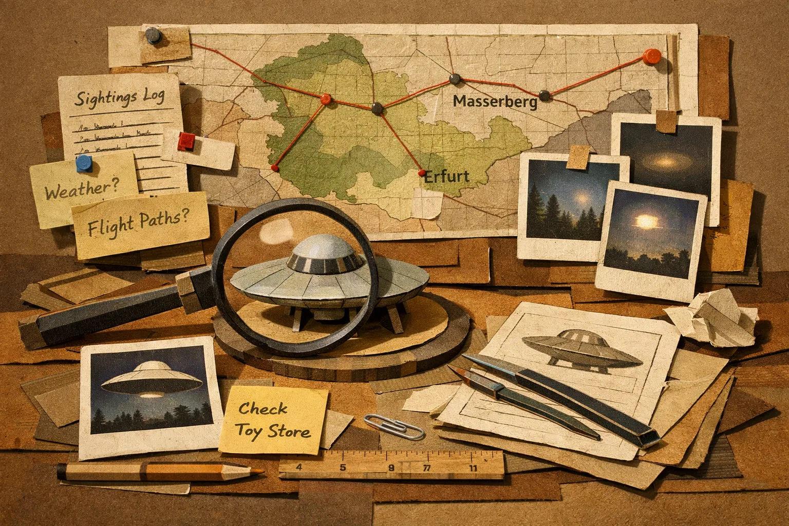 Overview image for Who Checked Thuringia's UFO Claims?