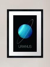 Listing image for Uranus, God Of The Sky | Solar Syst Framed Wall Art Poster Canvas Print Picture