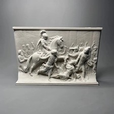 Listing image for Handcrafted Ancient Roman Relief Sculpture - Historical Wall Art Panel for Home