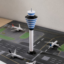 Listing image for 1:400 Airport Control Tower Model Simulation Diorama Scene Display Collectible