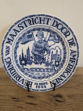 Listing image for WW2 US Army 82nd 101st Paratroopers Vintage Ceramic Plate Military Memorabilia
