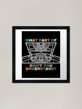 Listing image for What Part Of Airplane Cockpit Don't Framed Wall Art Poster Canvas Print Picture